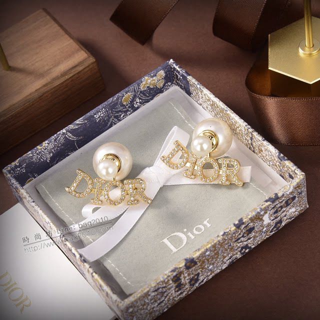 Dior飾品 2021新款DIOR迪奧字母耳釘耳環  zgd1401